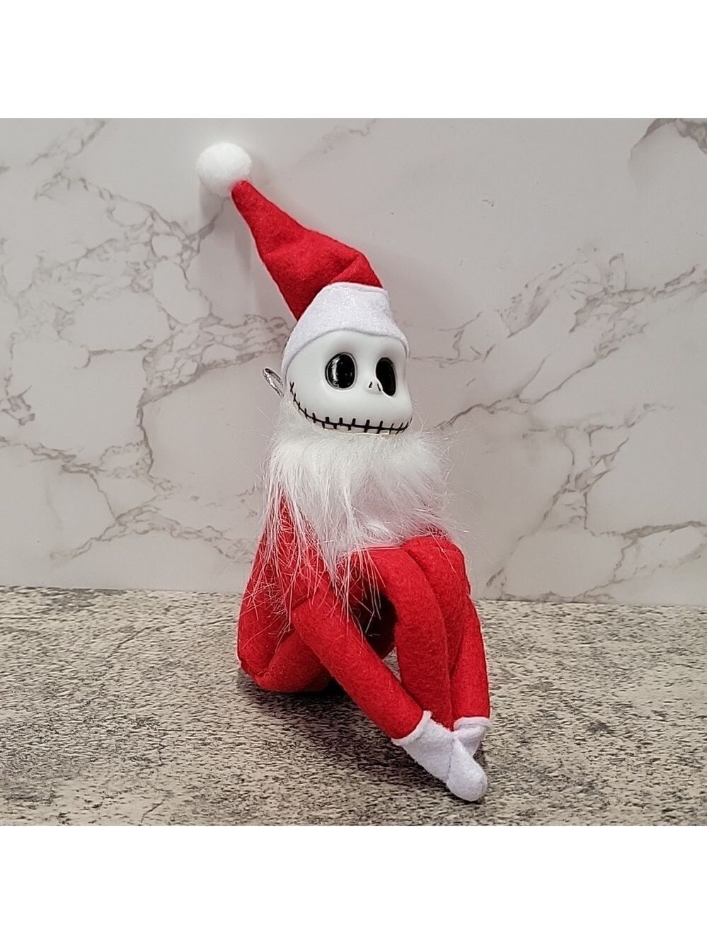 Nightmare before Christmas Jack Skellington elf on the shelf RED